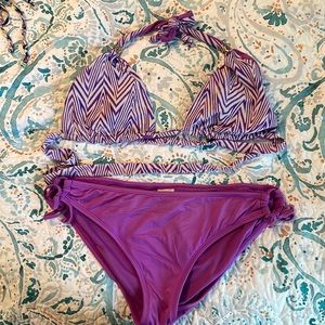 Purple Mossimo two-piece bikini size juniors XL-L